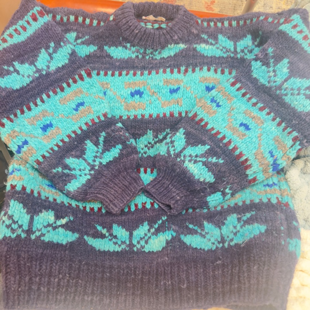 Cozy 100% Wool Knit Sweater